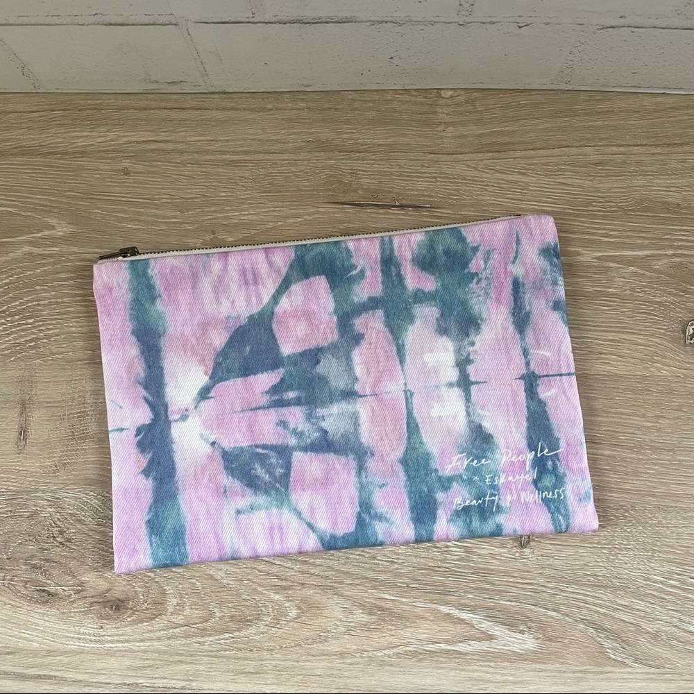 Free People Tie Dye Beauty Wellness Zipper Pouch